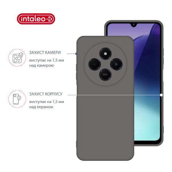 Фото - Чохол для смартфону Intaleo Silicone Case for Xiaomi Redmi 14C 4G Dark Gray (1283126617089)