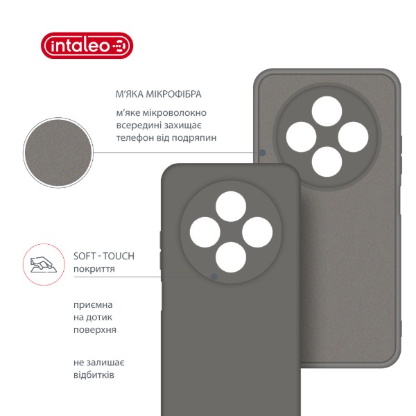 Фото - Чохол для смартфону Intaleo Silicone Case for Xiaomi Redmi 14C 4G Dark Gray (1283126617089)