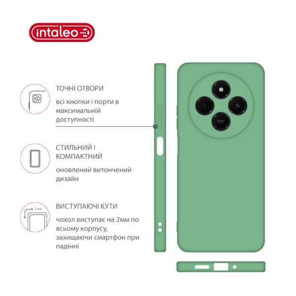 Фото - Чохол для смартфону Intaleo Silicone Case for Xiaomi Redmi 14C 4G Green (1283126617041)