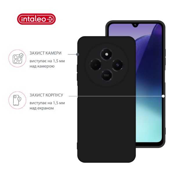 Фото - Чохол для смартфону Intaleo Silicone Case for Xiaomi Redmi 14C 4G Black (1283126617126)