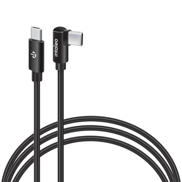 Фото - Кабель Intaleo SilkLink Arc 60W Type-C to Type-C 1,2m Black (1283126623820)