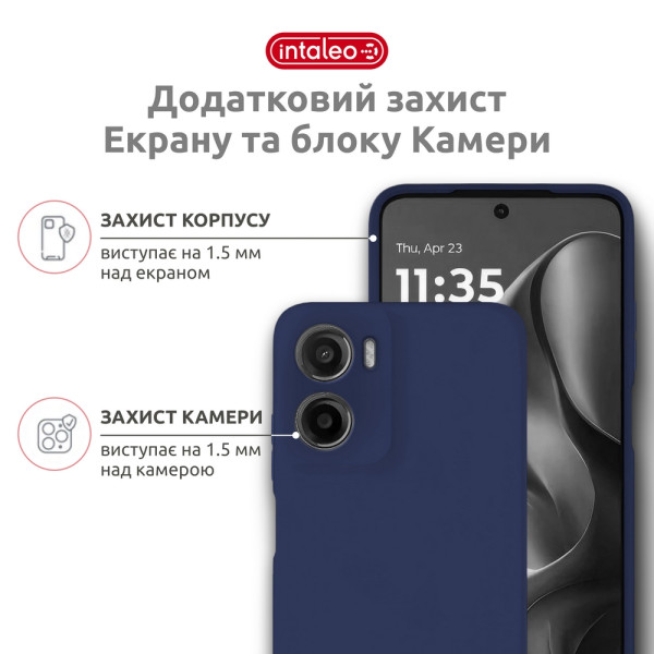 Фото - Чохол для смартфону Intaleo SoftShell for Motorola Moto G05 Blue (1283126632280)