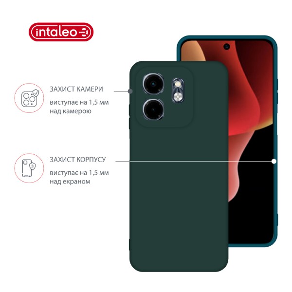 Фото - Чохол для смартфону Intaleo SoftShell for Infinix Smart 9 темно-зелений (1283126609435)