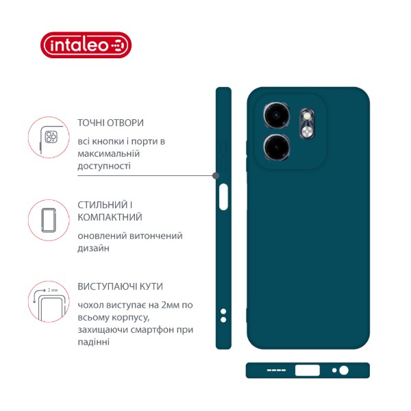 Фото - Чохол для смартфону Intaleo SoftShell for Infinix Smart 9 синій (1283126609428)