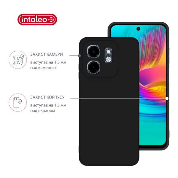 Фото - Чохол для смартфону Intaleo SoftShell for Infinix Smart 9 чорний (1283126609459)