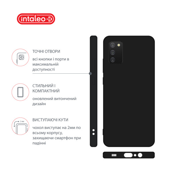 Фото - Чохол для смартфону Intaleo SoftShell for Samsung Galaxy A02S Black (1283126609473)