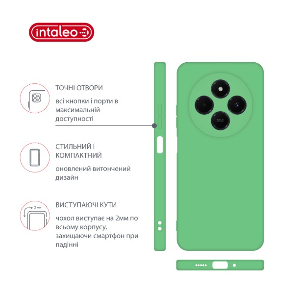 Фото - Чохол для смартфону Intaleo SoftShell for Xiaomi Redmi 14C Mint (1283126606793)
