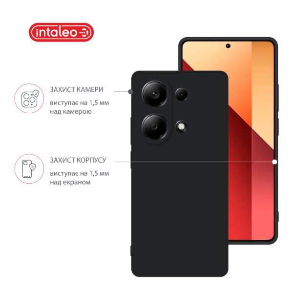 Фото - Чохол для смартфону Intaleo SoftShell for Xiaomi Redmi Note 13 Pro 4G Black (1283126592096)