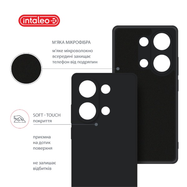 Фото - Чохол для смартфону Intaleo SoftShell for Xiaomi Redmi Note 13 Pro 4G Black (1283126592096)