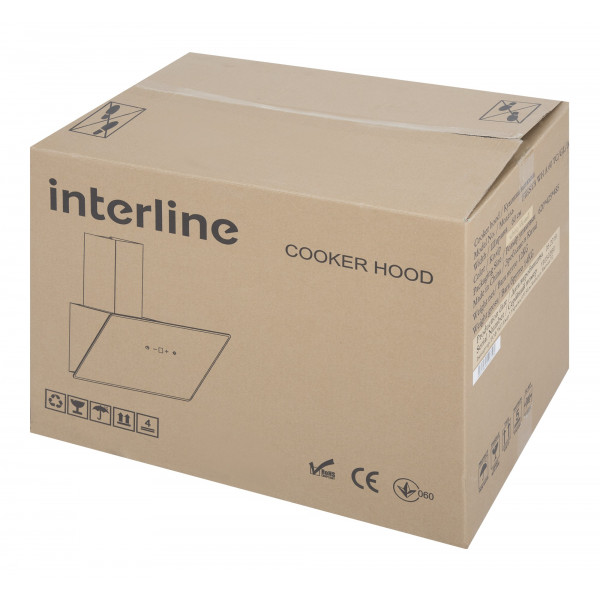 Фото - Витяжка декоративна Interline FIESTA WH A 60 TC/GL/A