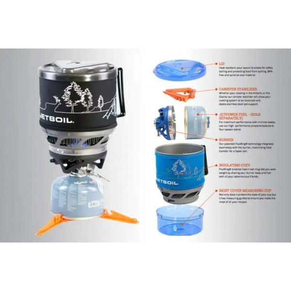 Фото - Пальник газовий Jetboil Minimo Carbon (JB MNMCB)