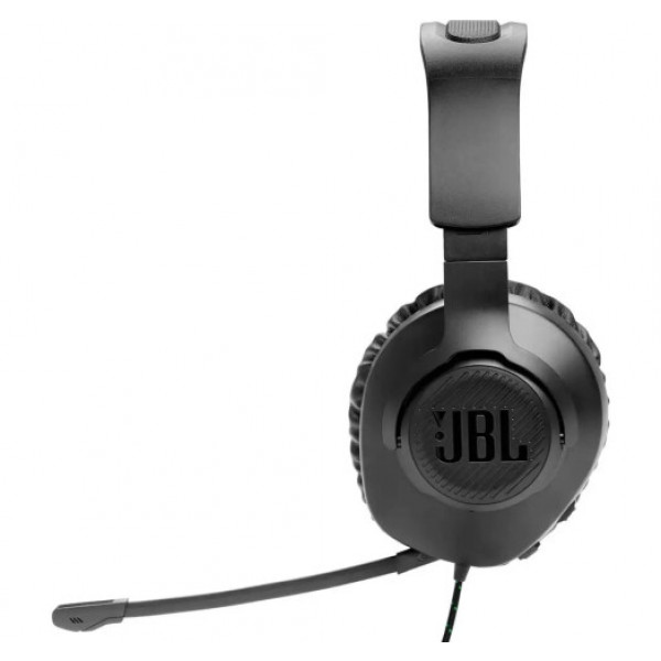 Фото - Гарнітура дротова ігрова JBL Quantum 100X Console Black (JBLQ100XBLKGRN)