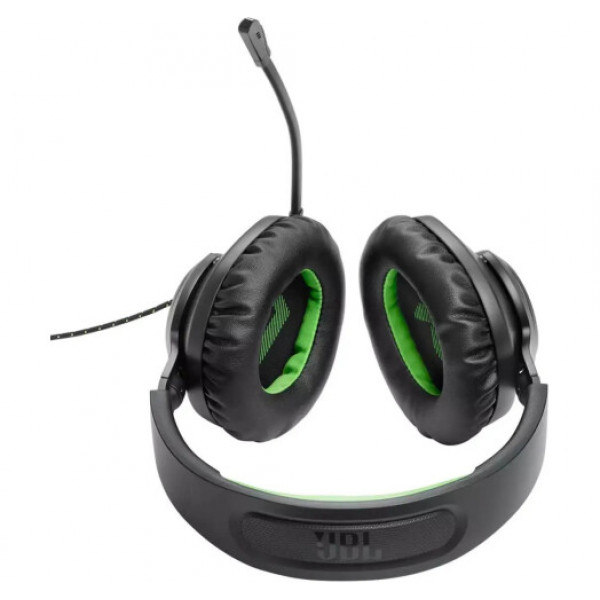 Фото - Гарнітура дротова ігрова JBL Quantum 100X Console Black (JBLQ100XBLKGRN)