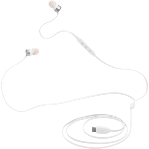 Фото - Навушники вкладиші дротові JBL Tune 310C USB-C White (JBLT310CWHT)