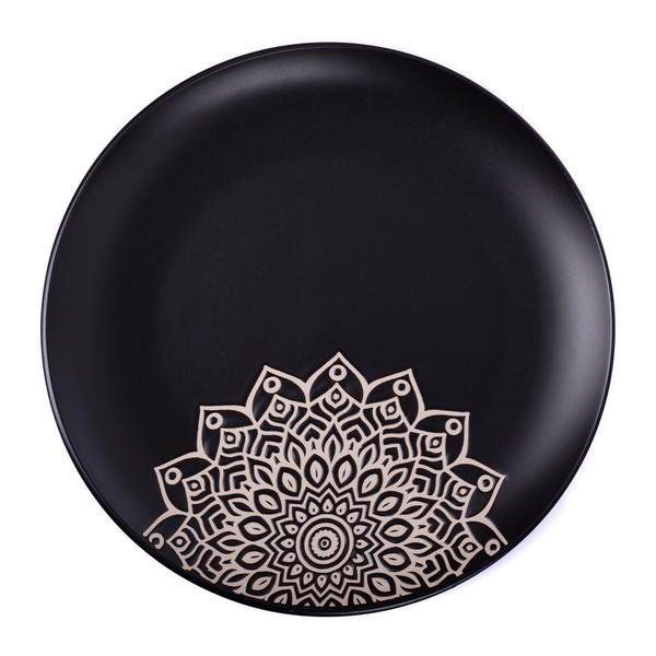 Фото - Тарілка десертна Limited Edition Kora 20,5 см Black (JH2068-1)