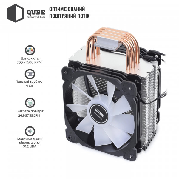 Фото - Процессорный кулер Jonsbo CR-1400 V2 ARGB Black