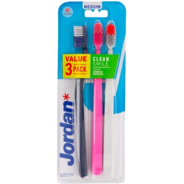Фото - Зубна щітка Jordan Clean Smile 3 шт. (56106300)