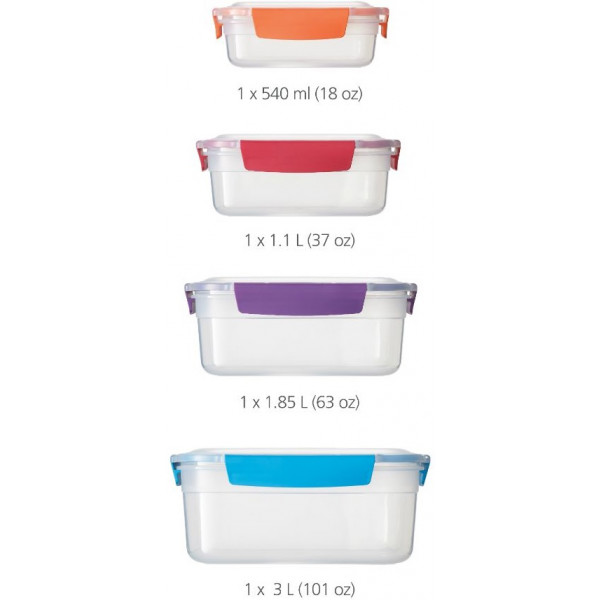 Фото - Ємність для сипучих Joseph Joseph 4 пр. 81090