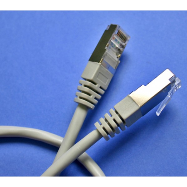 Фото - Кабель патч-корд Kingda RJ45 FTP 5e1.0m 24AWG CU Gray (KD-PAFT4100GY)