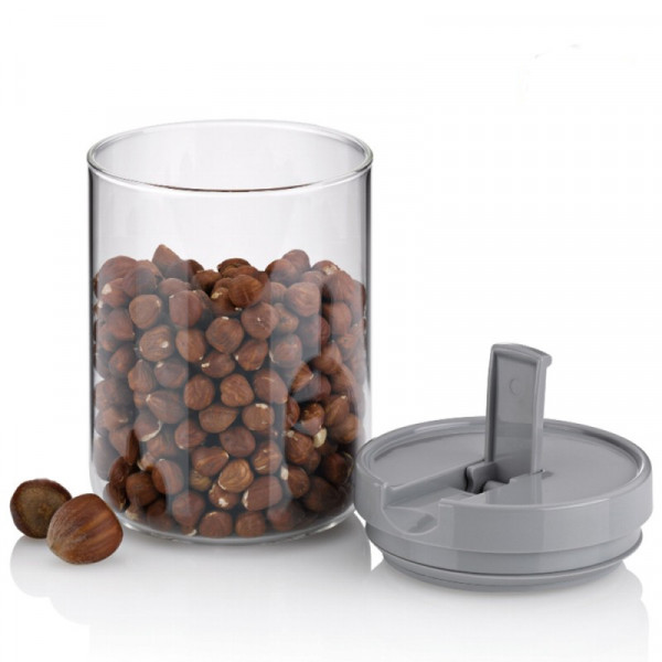 Фото - Ємність для сипучих Kela Arik Grey 0.6 л 10.5х11 см (12107)