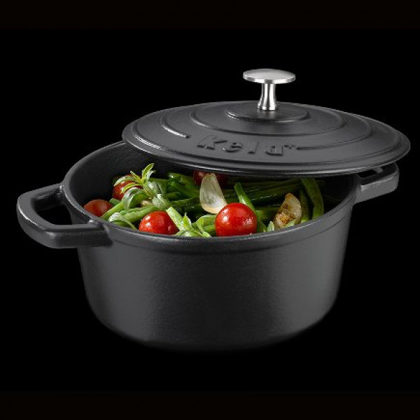 Фото - Каструля Kela Calido 21 см 2.5 л Black (12470)