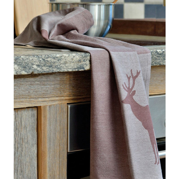 Фото - Полотенце кухонное Kela Henrik Hirsch Dark Grey 70х50 см (12295)