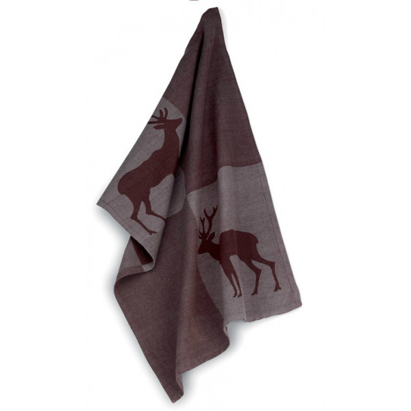 Фото - Полотенце кухонное Kela Henrik Hirsch Dark Grey 70х50 см (12295)