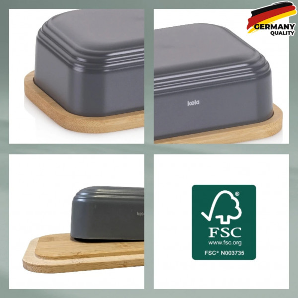 Фото - Масленка Kela Namur 15,5х11,5 см темно-серая (12083)