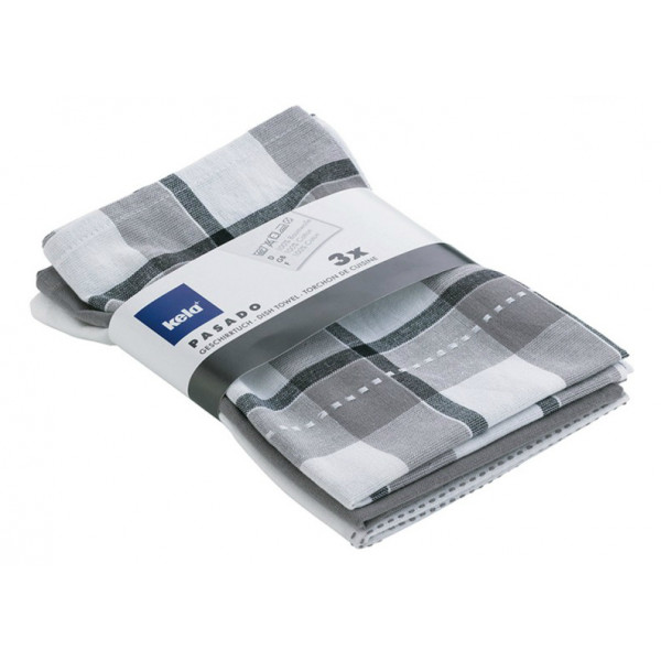 Фото - Набір рушників Kela Pasado Gray 65х45 см 3 шт. (15961)