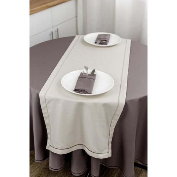 Фото - Скатертина прямокутна Прованс Kelly капучіно 140х180 см (032924)