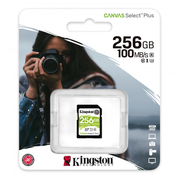 Фото - Карта памяти Kingston SDXC 256GB C10 UHS-I (SDS2/256GB)