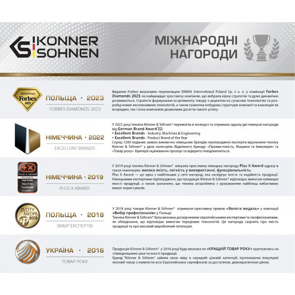Фото - Генератор бензиновий Konner&Sohnen KS4000IESATS