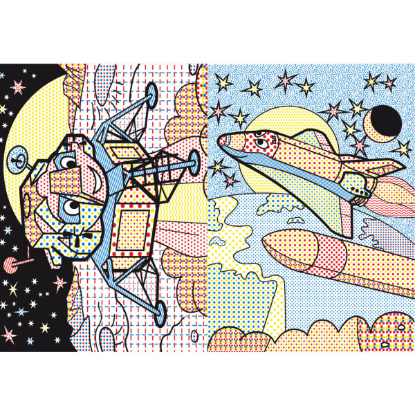 Фото - Розмальовки Crystal Book великі водяні. У космосі (9789669876799)