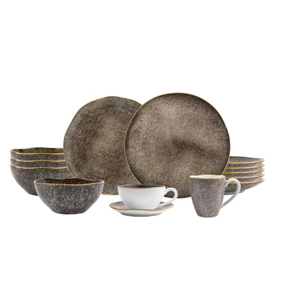 Фото - Тарелка десертная Krauff Grey Ferns 21 см (24-319-007)