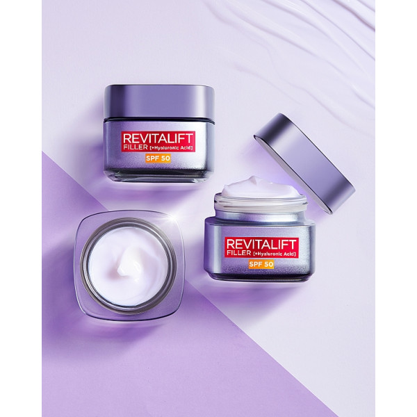 Фото - Крем для обличчя L'Oreal Paris Revitalift Filler Х3 Антивіковий SPF-50 50 мл (3600523982745)