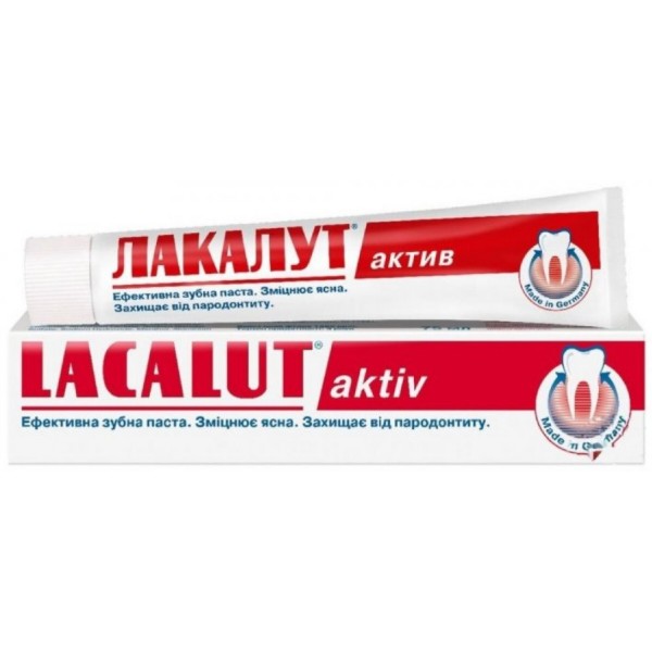 Фото - Зубная паста Lacalut aktiv 50 мл (4010439200786)
