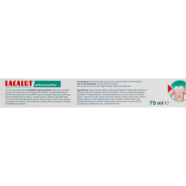 Фото - Зубная паста Lacalut Extra Sensitive 75 мл (4016369546147)