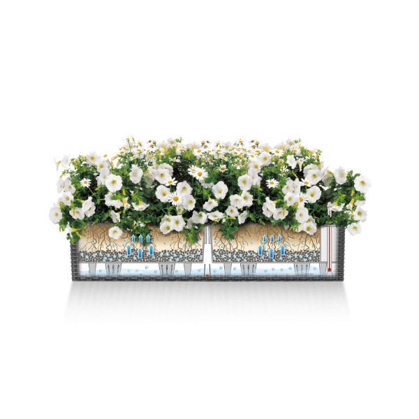 Фото - Вазон Lechuza BALCONERA Cottage 80 світло-сірий 15457