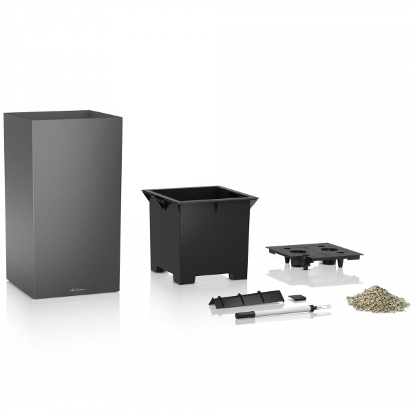 Фото - Вазон Lechuza Canto Stone High 40 Антрацит 13653