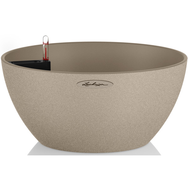 Фото - Вазон Lechuza Cubeto Stone 40 Світло-бежевий 13841 Фото - Вазон Lechuza Cubeto Stone 40 Світло-бежевий 13841