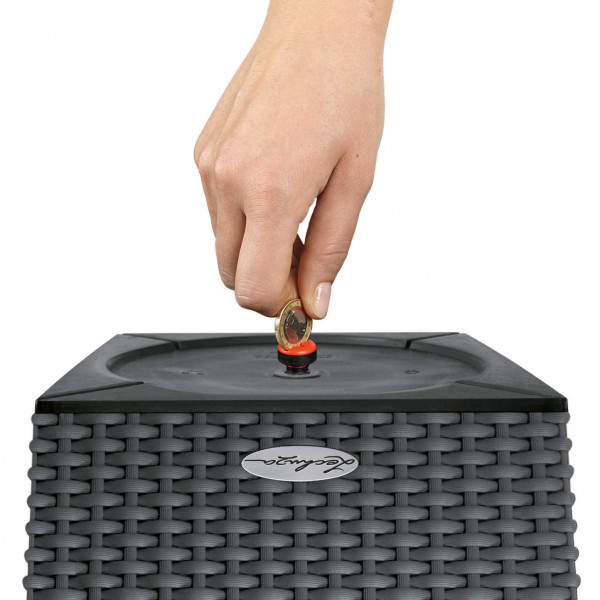 Фото - Вазон Lechuza Cubico Cottage 40 граніт 15242