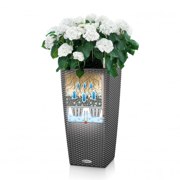 Фото - Вазон Lechuza Cubico Cottage 40 граніт 15242