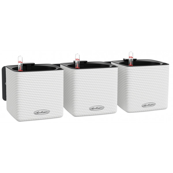 Фото - Набір кашпо Lechuza Green Wall Home Kit Color, 48х6х14 см, білий 13398