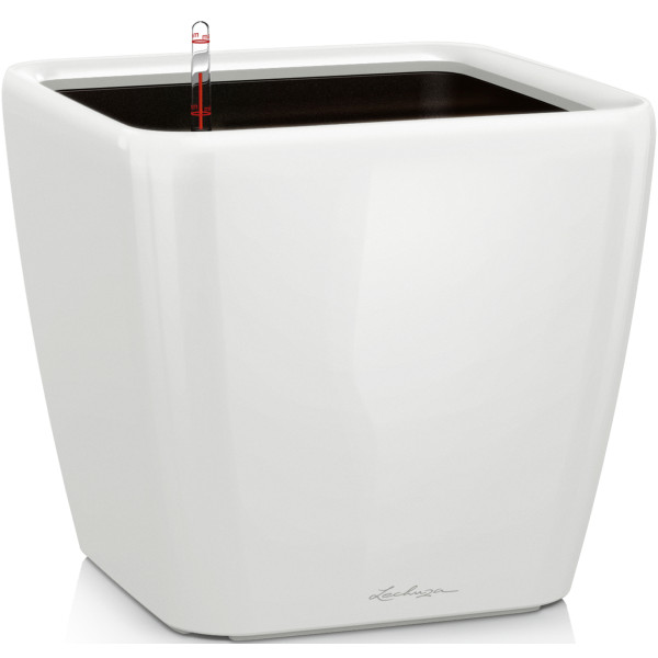Фото - Вазон Lechuza Quadro Premium LS 21 білий 16120 Фото - Вазон Lechuza Quadro Premium LS 21 білий 16120