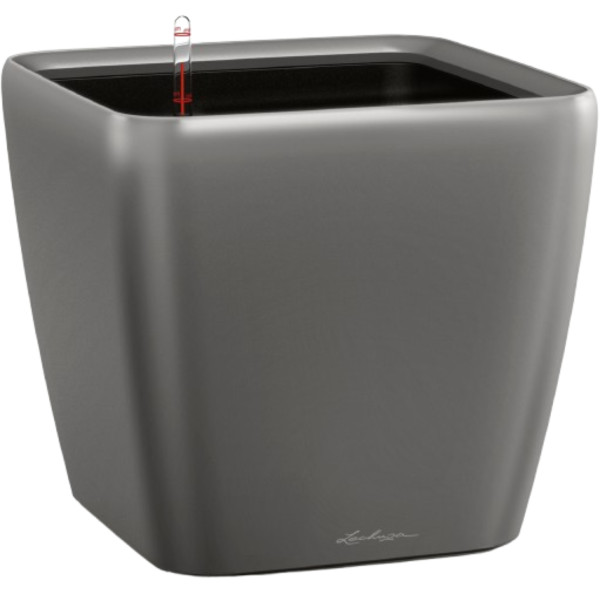 Фото - Вазон Lechuza Quadro Premium LS 28, антрацит 16143 Фото - Вазон Lechuza Quadro Premium LS 28, антрацит 16143