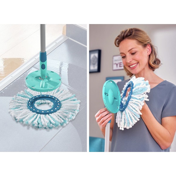 Фото - Сменная насадка на швабру Leifheit Clean Twist Disc Mop microduo (52104)