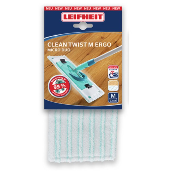 Фото - Сменная насадка на швабру Leifheit Clean Twist M Ergo micro duo (52123)