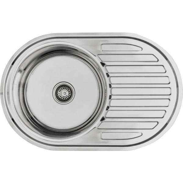 Фото - Мийка кухонна Lemax нерж. сталь хром + сифон (LE-5003 CH) Фото - Мийка кухонна Lemax нерж. сталь хром + сифон (LE-5003 CH)