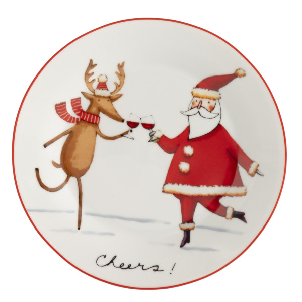 Фото - Набір тарілок Limited Edition NY PARTY 4х19 см в асортименті (TRSC-HD5025-4P06)