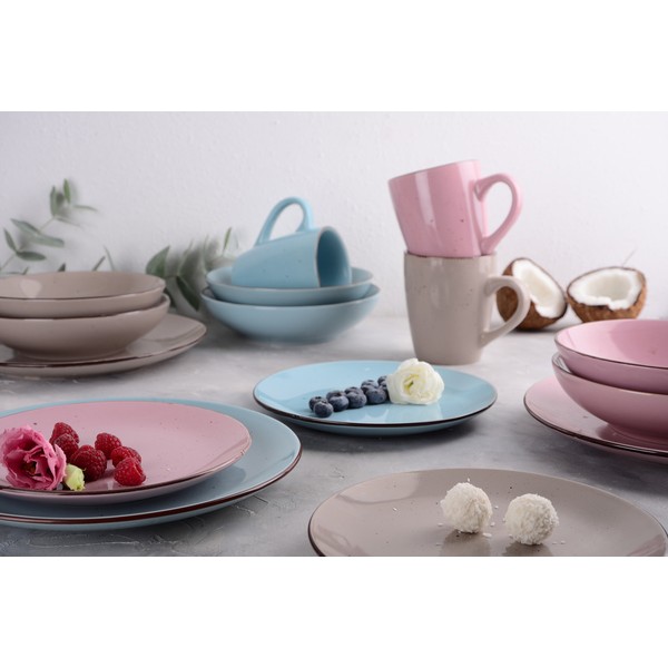 Фото - Тарілка десертна Limited Edition Terra 20 см Powdery Pink (YF6007-2)